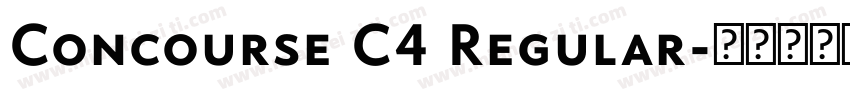 Concourse C4 Regular字体转换